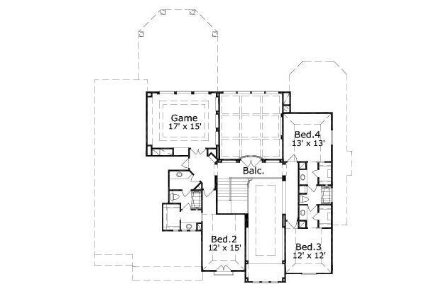 upper floor house blueprint