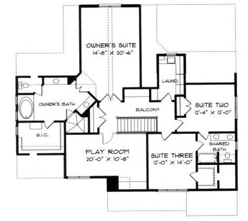 upper floor house blueprint