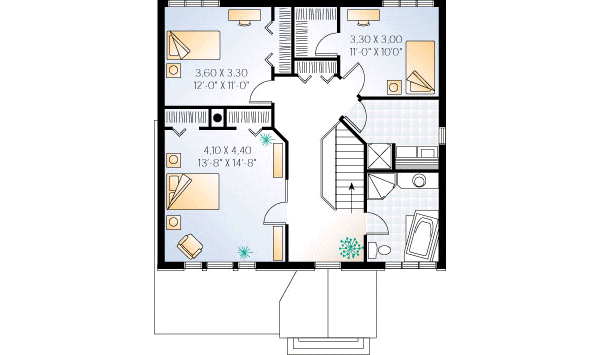 upper floor house blueprint