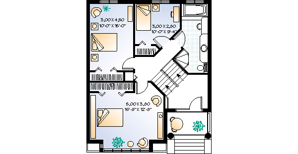 upper floor house blueprint