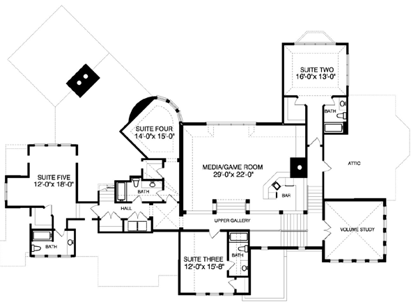 upper floor house blueprint