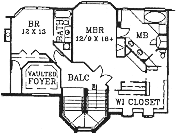 upper floor house blueprint