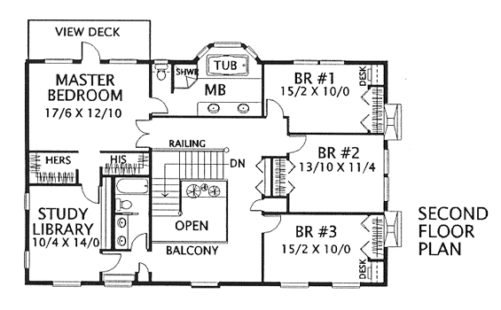 upper floor house blueprint