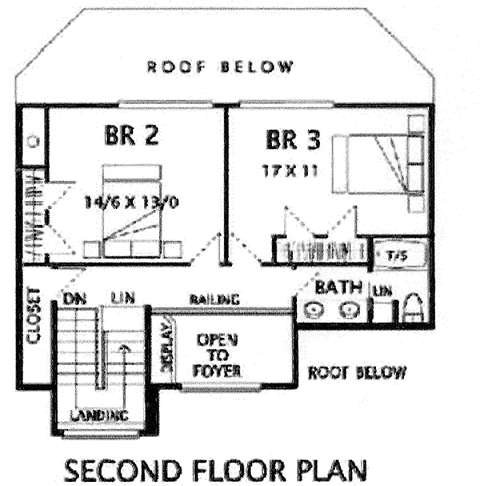 upper floor house blueprint