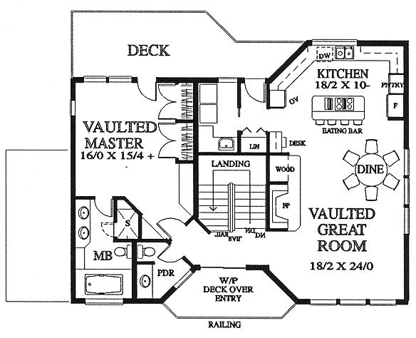 upper floor house blueprint