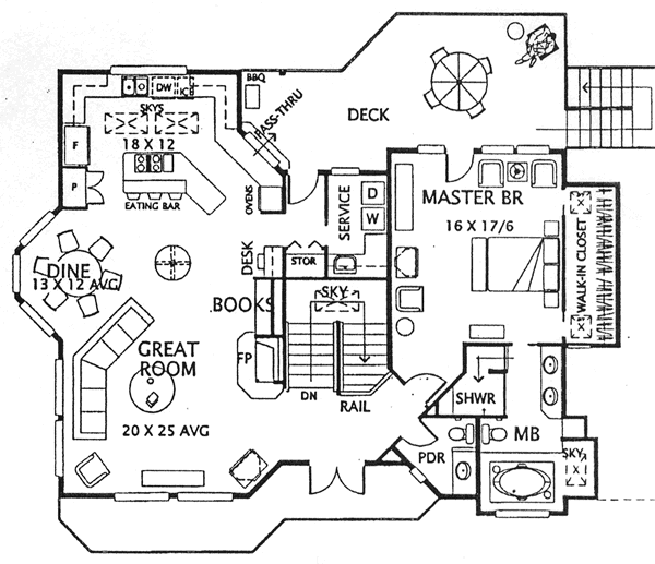 upper floor house blueprint