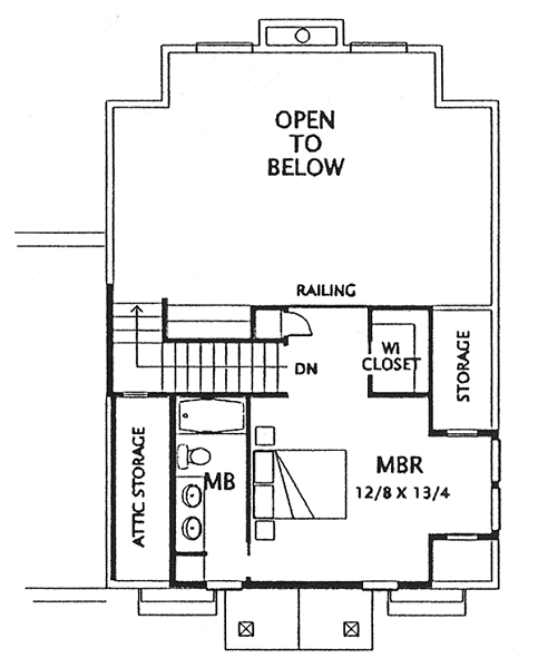 upper floor house blueprint