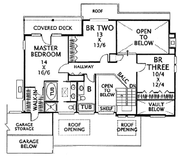 upper floor house blueprint