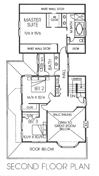 upper floor house blueprint
