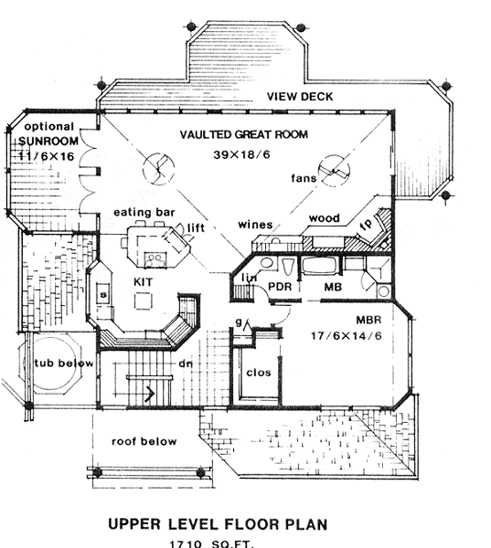 upper floor house blueprint