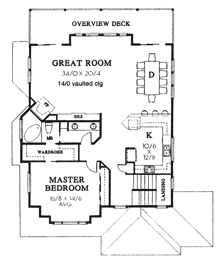 upper floor house blueprint