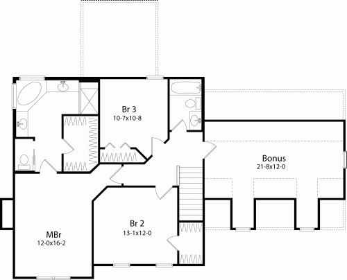upper floor house blueprint