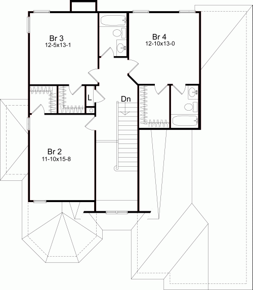 upper floor house blueprint