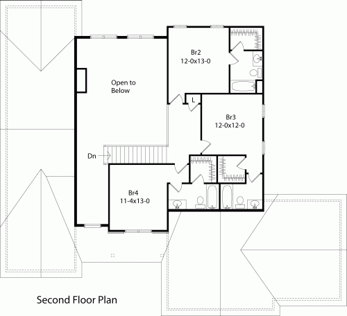 upper floor house blueprint