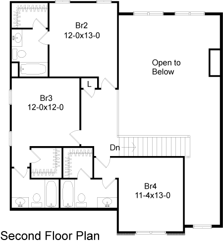 upper floor house blueprint