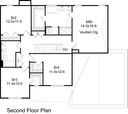upper floor house blueprint