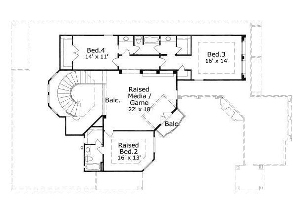 upper floor house blueprint