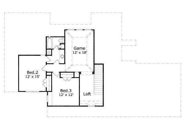 upper floor house blueprint