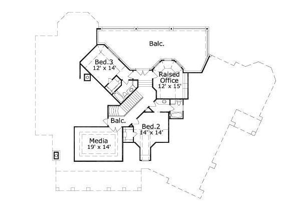 upper floor house blueprint