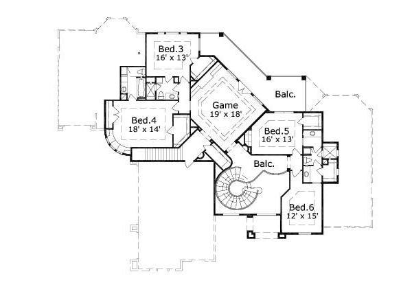 upper floor house blueprint