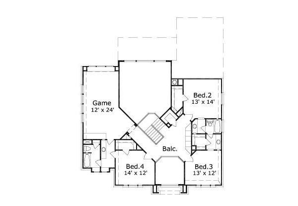 upper floor house blueprint