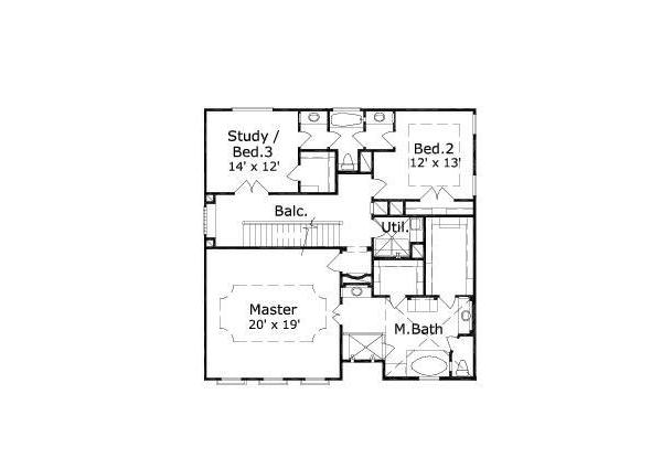 upper floor house blueprint