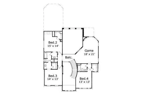 upper floor house blueprint