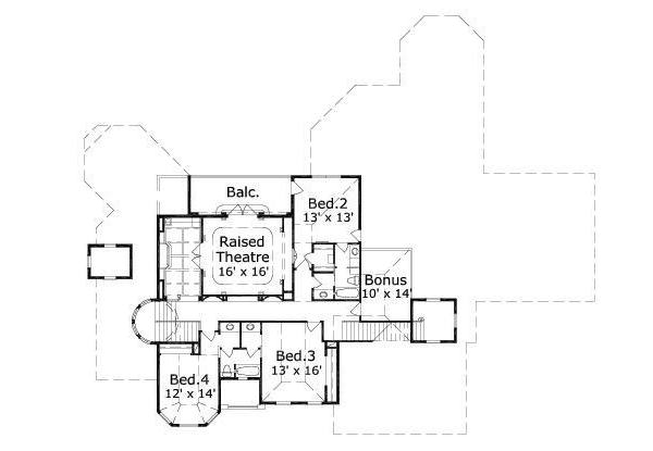 upper floor house blueprint