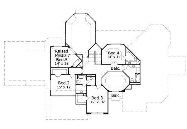 upper floor house blueprint