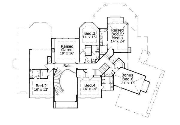 upper floor house blueprint