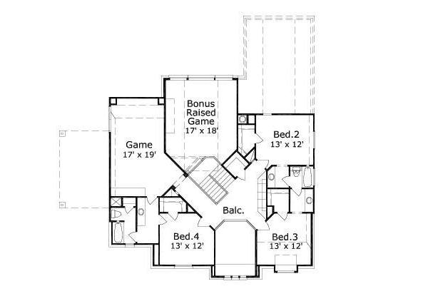 upper floor house blueprint