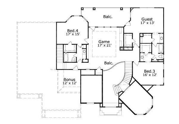 upper floor house blueprint