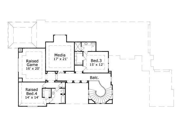 upper floor house blueprint