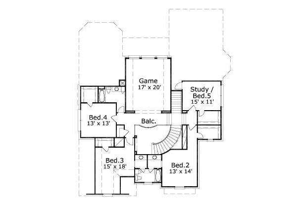 upper floor house blueprint