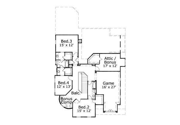 upper floor house blueprint