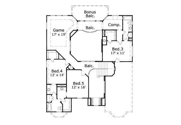 upper floor house blueprint