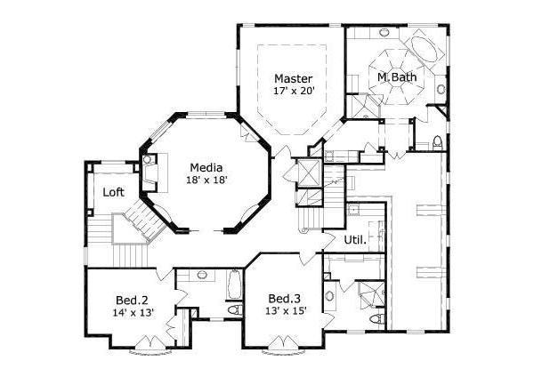 upper floor house blueprint