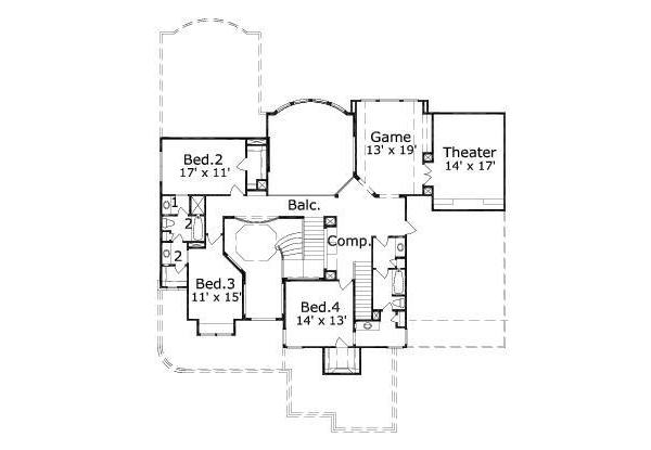 upper floor house blueprint