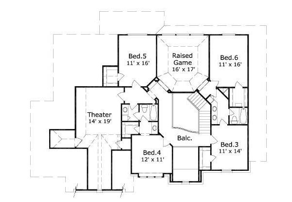 upper floor house blueprint