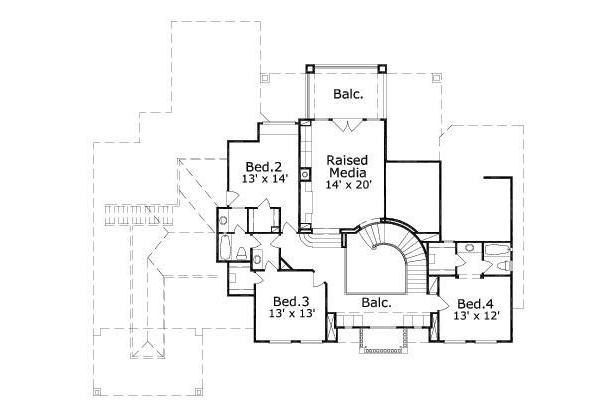 upper floor house blueprint