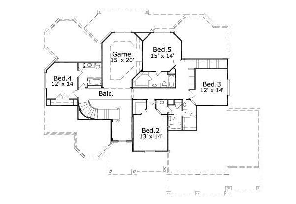 upper floor house blueprint