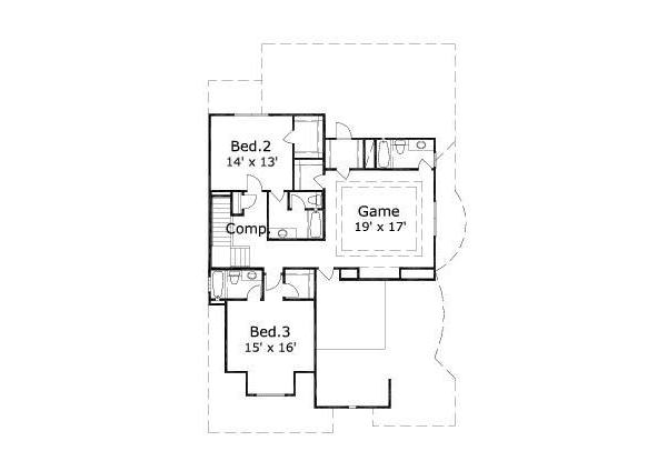 upper floor house blueprint