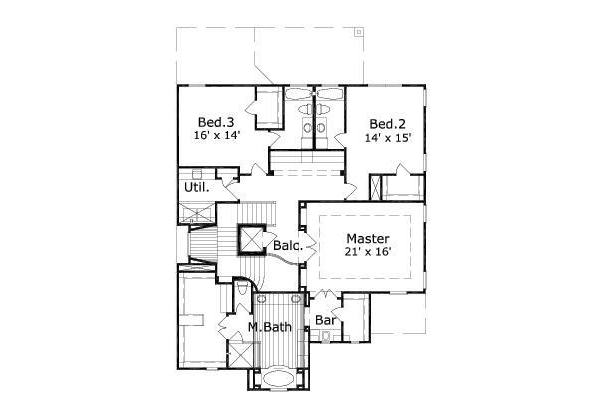 upper floor house blueprint