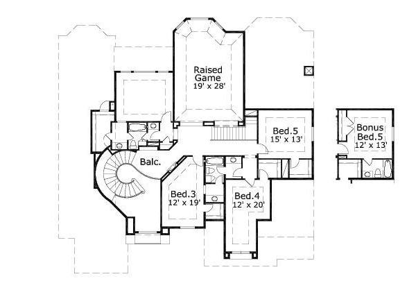 upper floor house blueprint