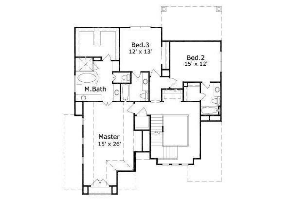 upper floor house blueprint