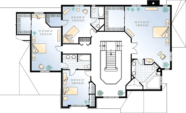 upper floor house blueprint