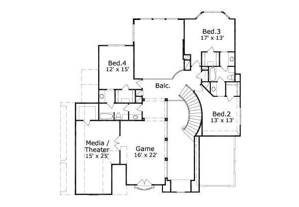 upper floor house blueprint