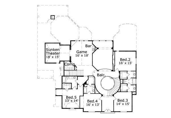 upper floor house blueprint