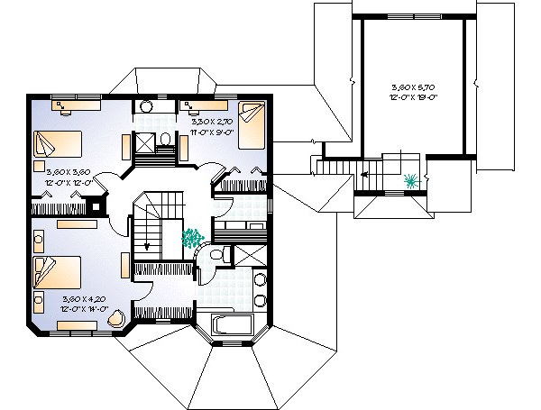 upper floor house blueprint