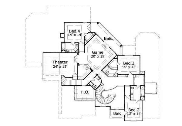 upper floor house blueprint